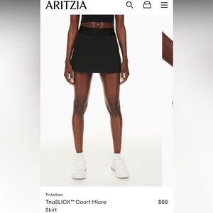 Aritzia TnAction TnaSLICK Court Micro Skirt